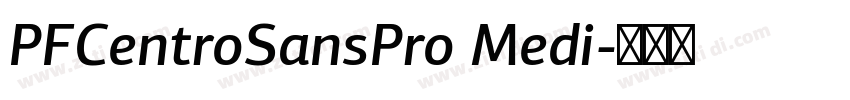 PFCentroSansPro Medi字体转换